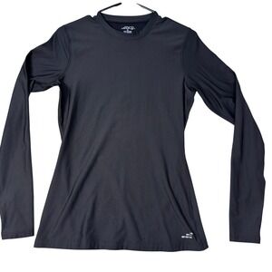 BCG Women's Long Sleeve Top Size M Athletic Performance Black with/Thumbholes